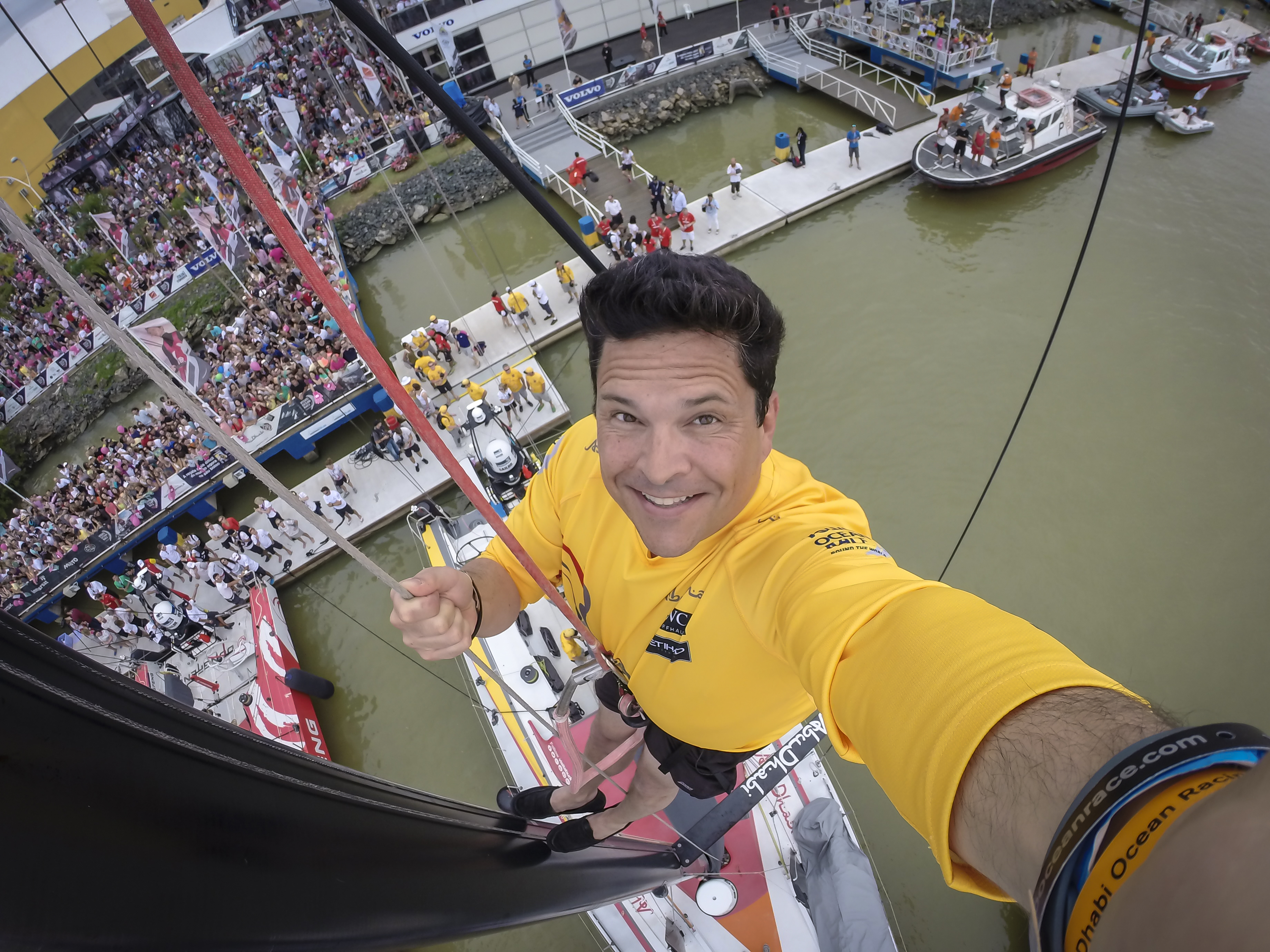 At the Volvo Ocean Race in Brazil in 2015