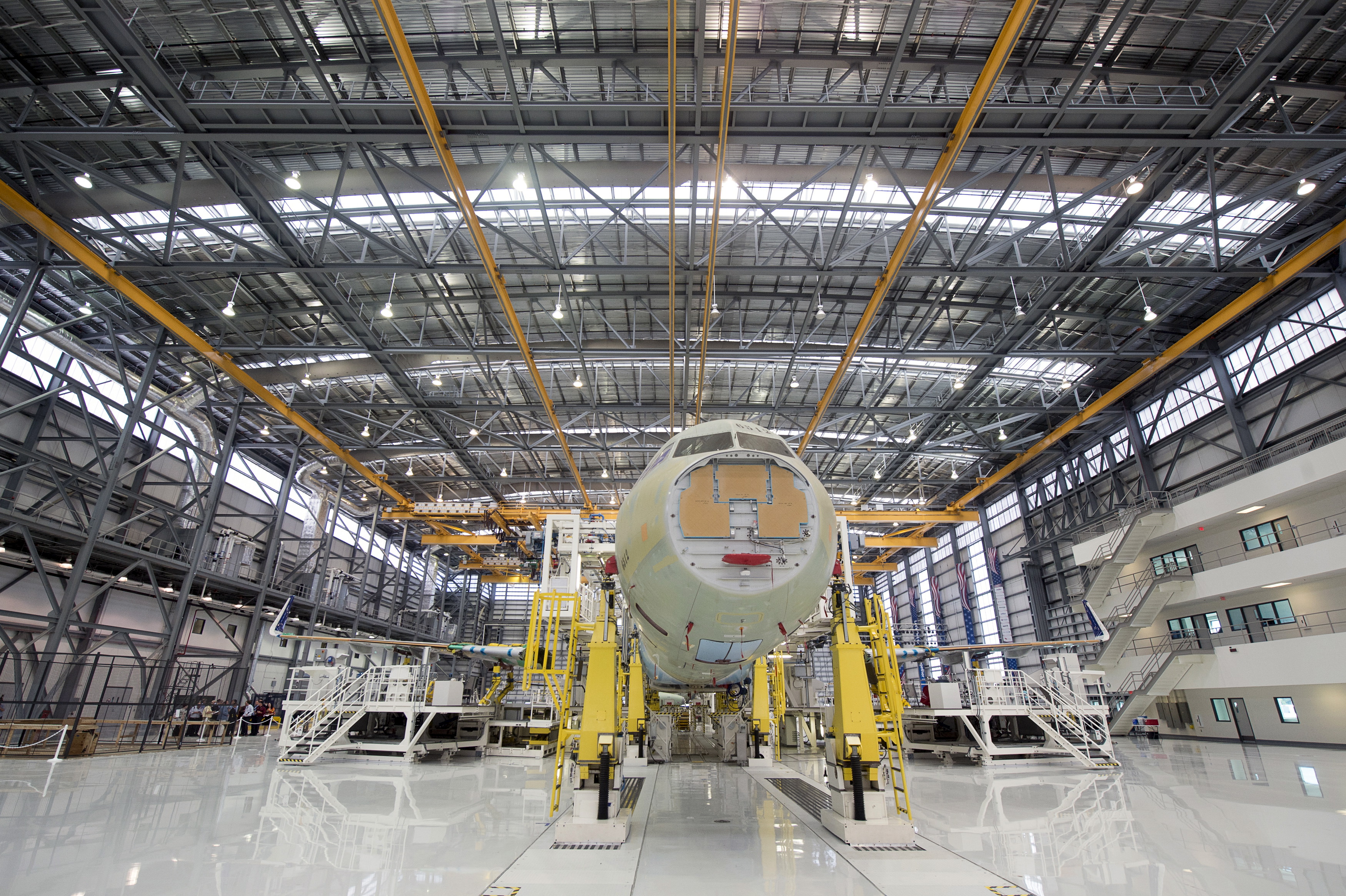 An Airbus A321 assembly in Mobile, Alabama. Higher costs are expected for airline customers due to tariffs affecting Airbus.