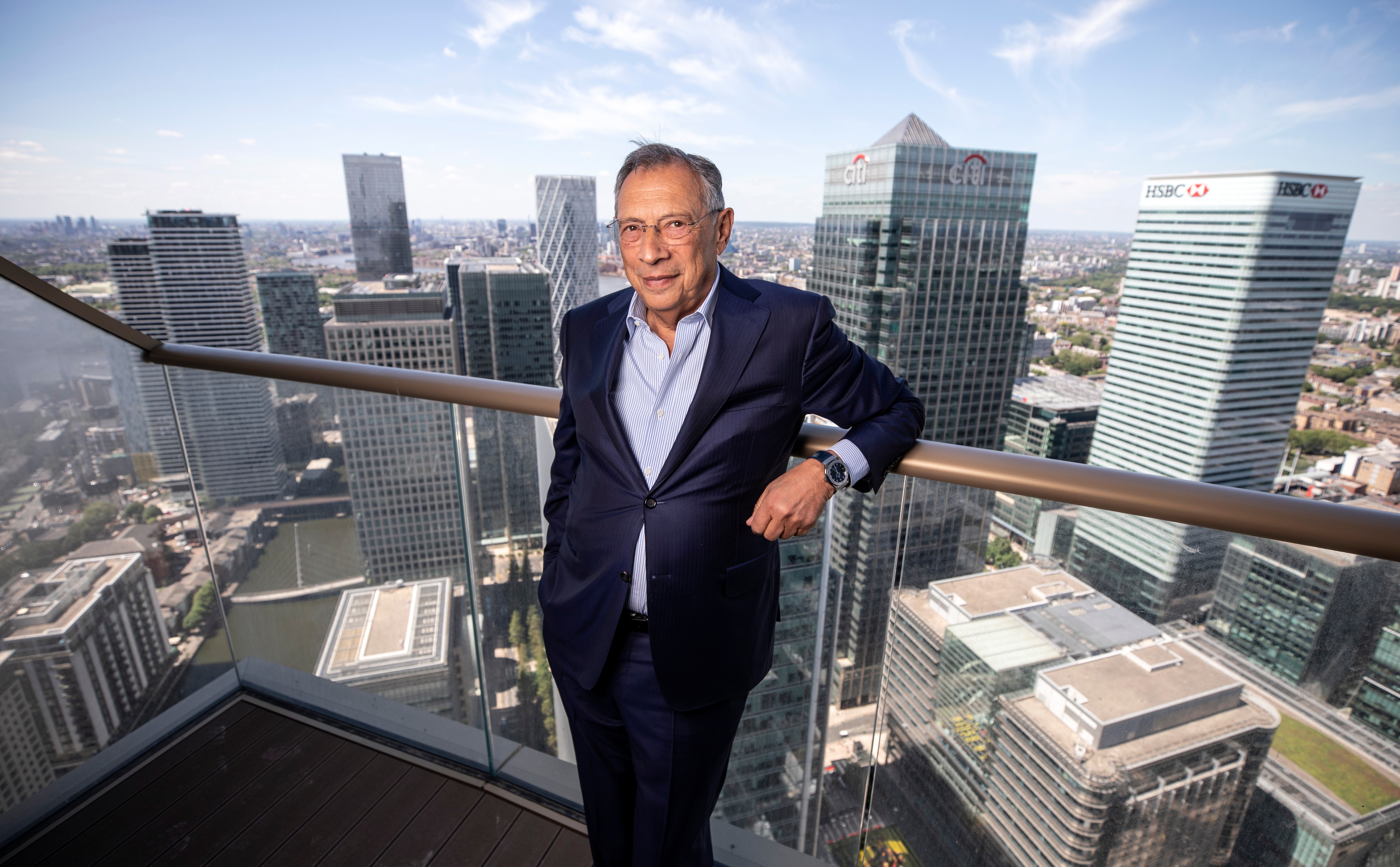 Sir George Iacobescu played a major role in transforming Canary Wharf from a desolate wasteland to a thriving business hub